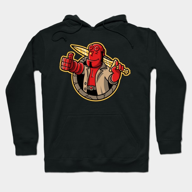 The Right Hand of Approval Hoodie by adho1982